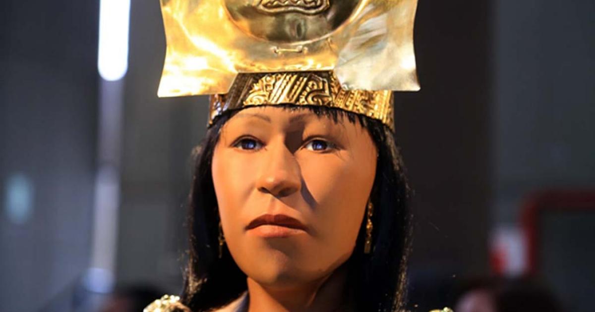 The new 3D printed reconstruction of the face of the Lady of Cao