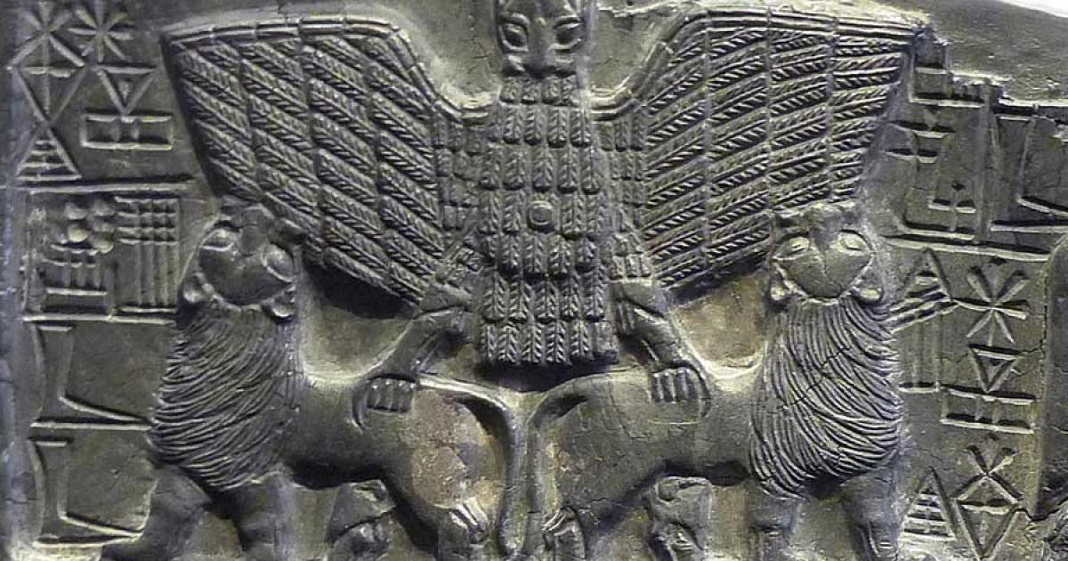 ‘Eagle of Lagash’ symbol found on votive bas relief of Dudu in the Louvre Museum. 	Source: Louvre Museum / CC BY-SA 2.0