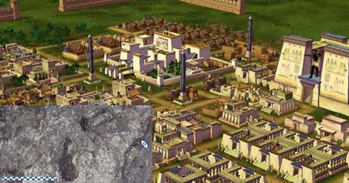 Leaving an Impression: Footprints Left by Children Found in Ancient Capital of Ramesses II