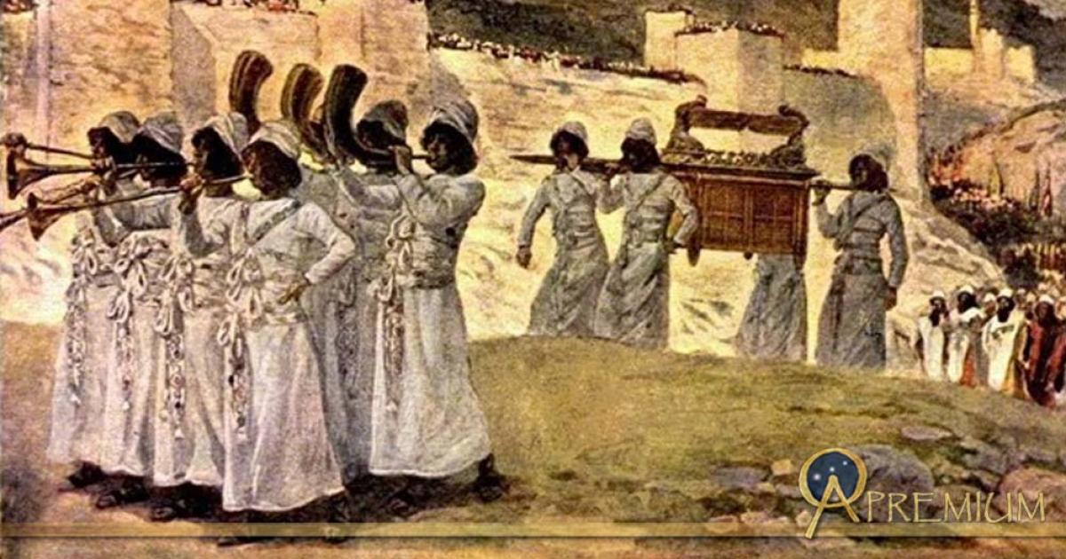 The seven trumpets of Jericho, by James Tissot.