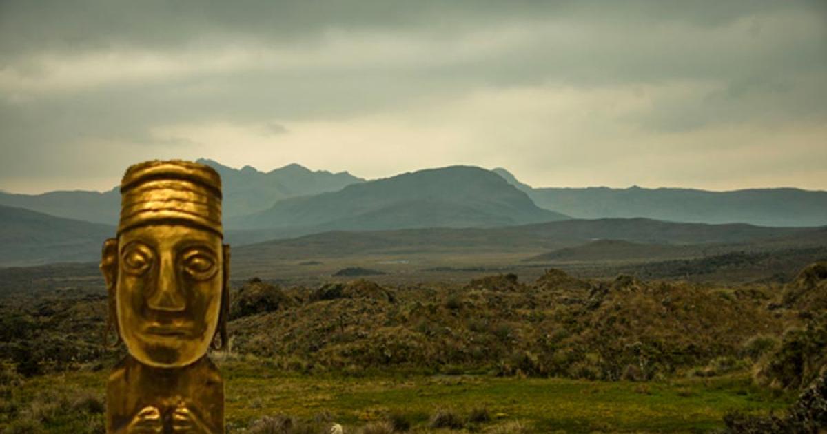 Will the Llanganatis treasure ever be found? (Mr.mach /Adobe Stock) Insert: Inca gold figure of a man. (Dorieo/CC BY SA 4.0)