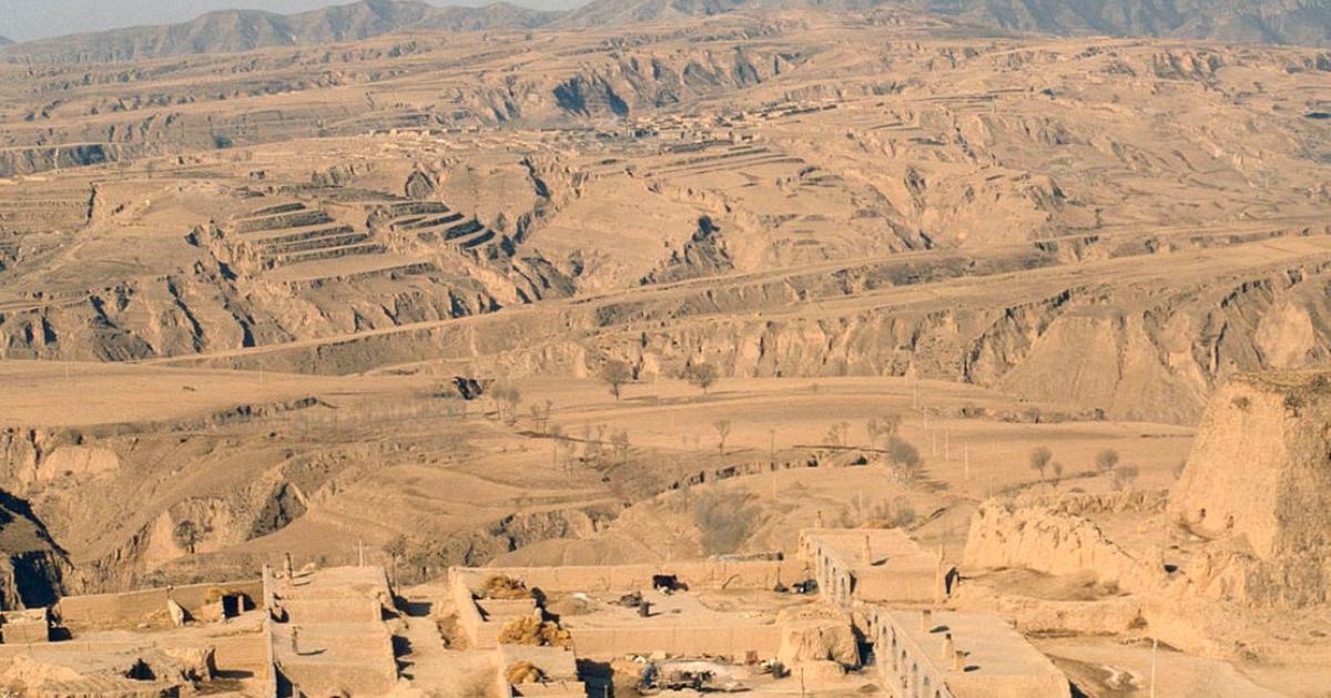 The unique landscape of the Loess Plateau in Shanxi Province.