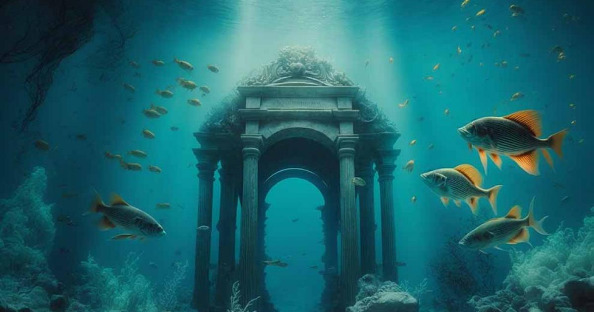 Underwater ruins. Source:  abdulmoizjaangda / Adobe Stock.