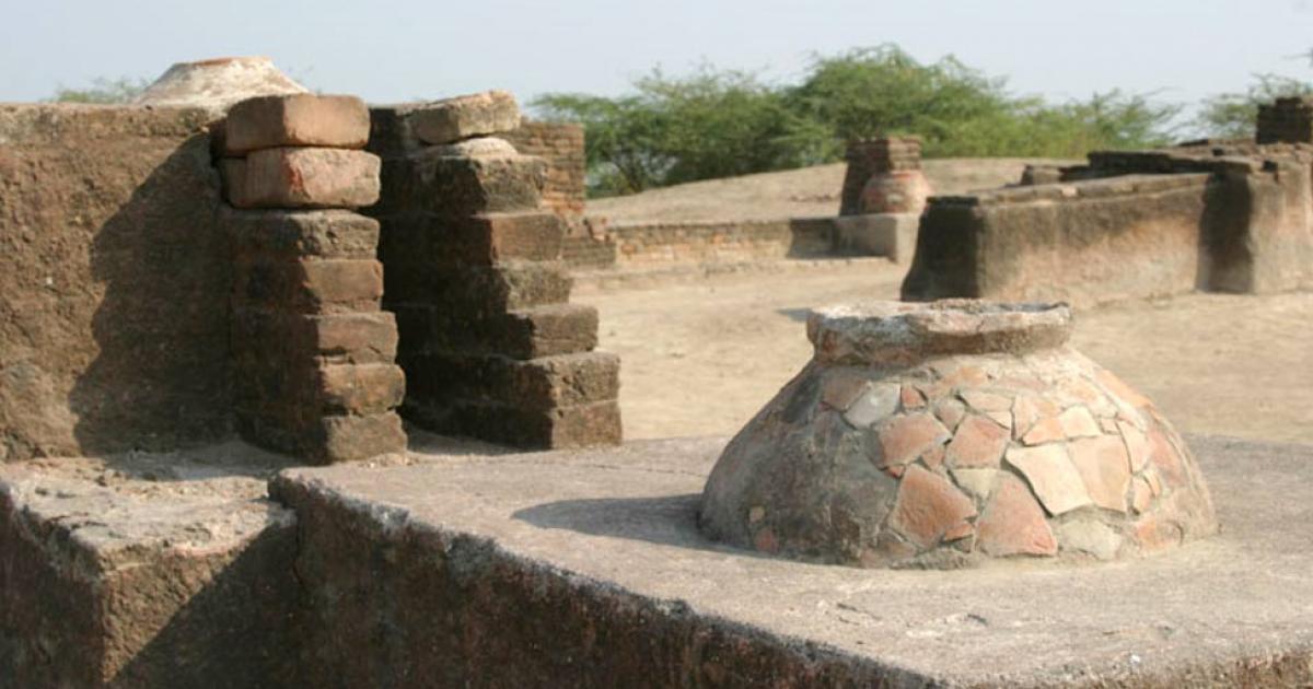 The area known as “street 9” in Lothal, Gujarat, India.