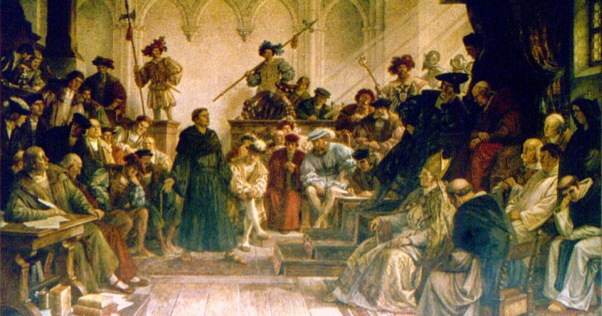 Luther before the Diet of Worms.