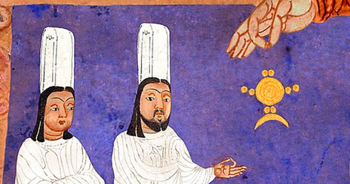 Detail of a Manicheanism scene.