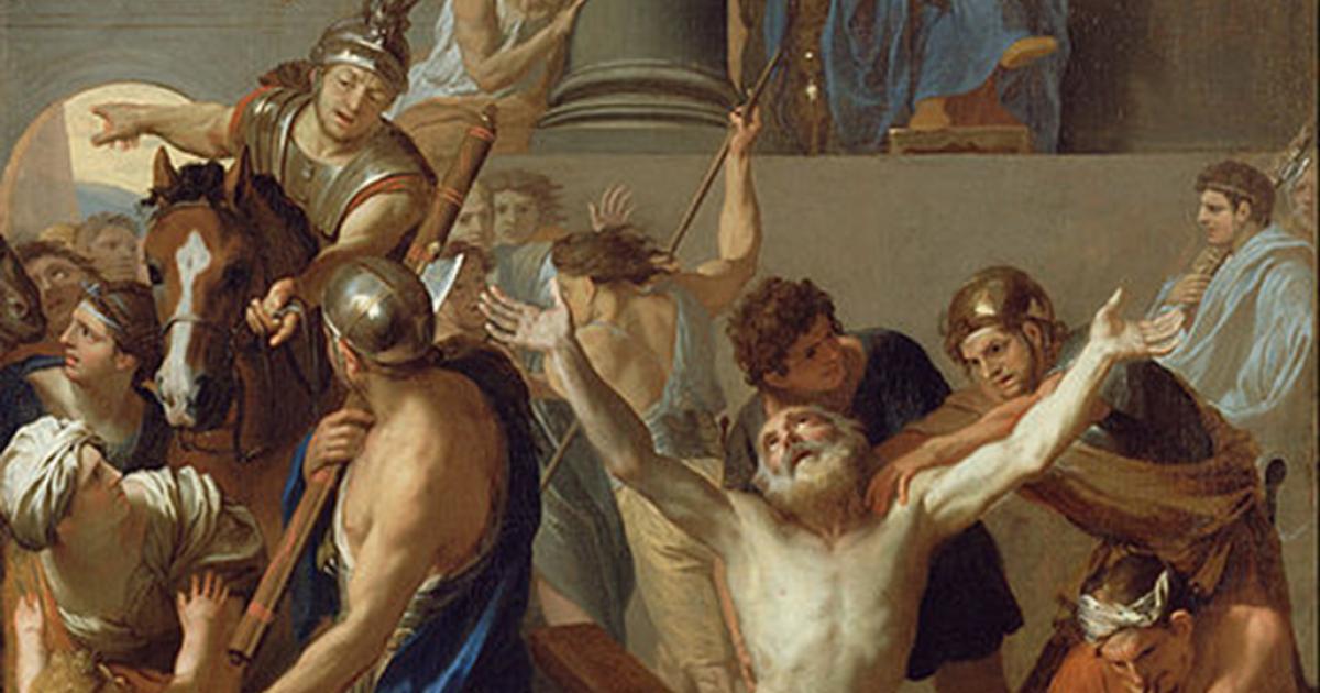 Detail of ‘The Martyrdom of St. Andrew’ (1646-1647) by Charles Le Brun. 