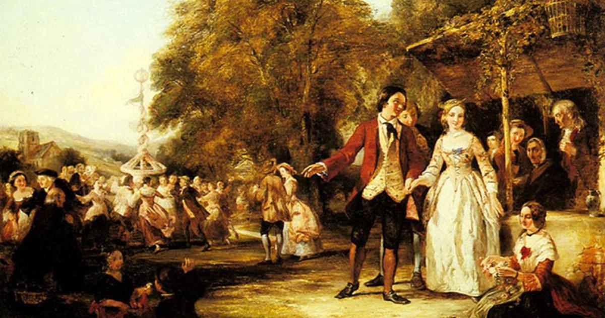 'A May Day celebration’ by William Powell Frith.