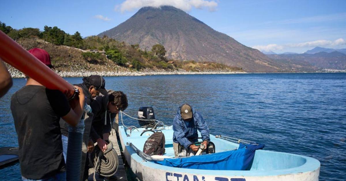 INAH collaborates in the exploration of a submerged Maya city in Lake Atitlán, in Guatemala.	Source: INAH