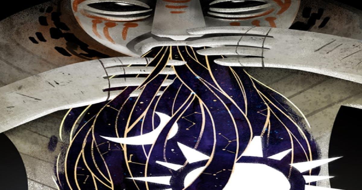 Mbombo vomiting various elements of the universe