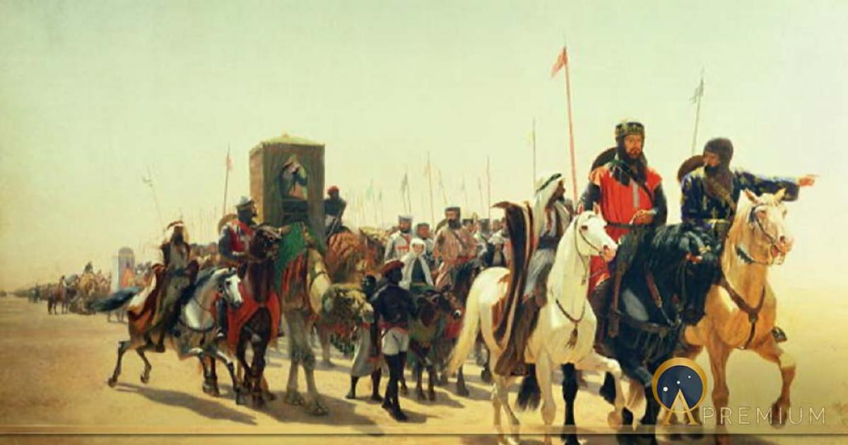 Richard the Lionheart on his way to Jerusalem, James William Glass (1850) (Public Domain)