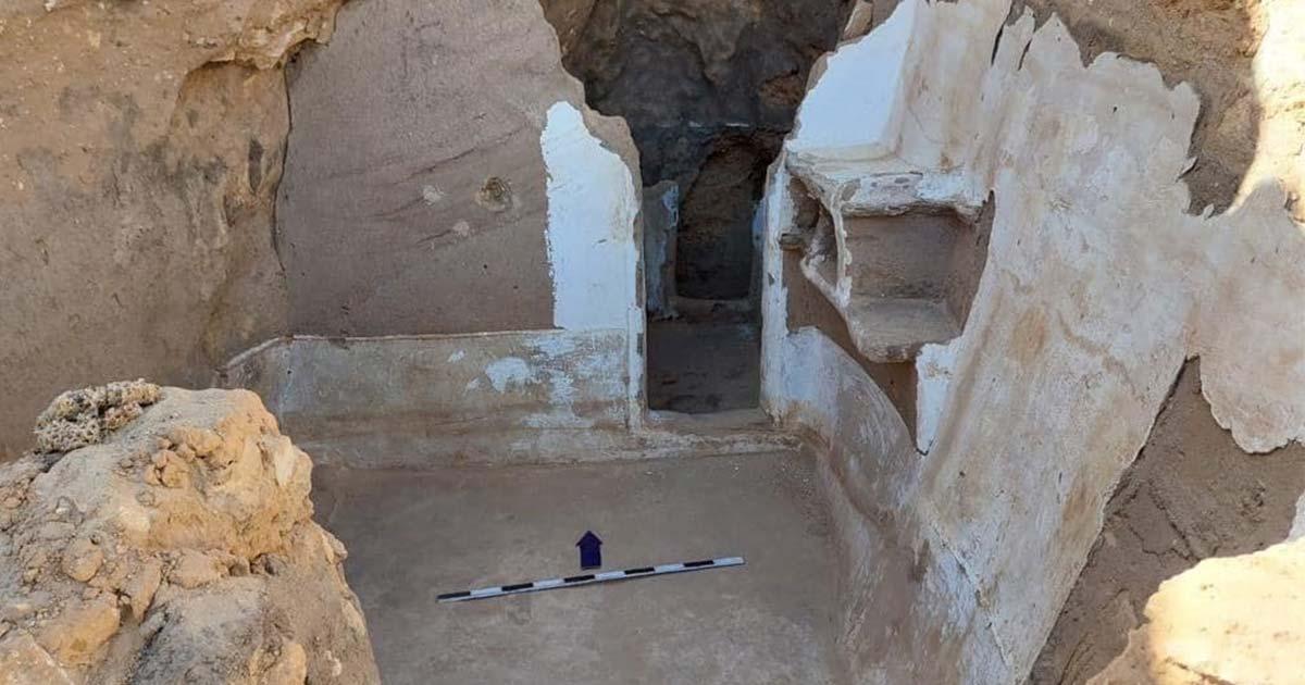 A building unearthed at the Meir archaeological site. Source: Ministry of Tourism and Antiquities.