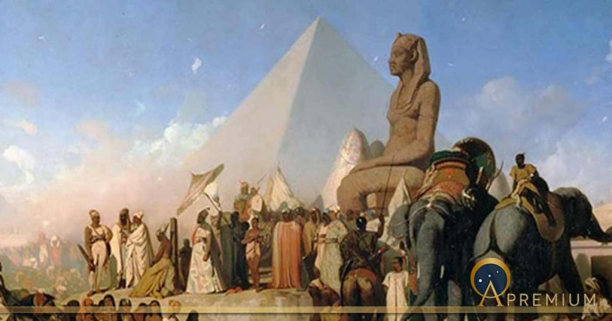 Meeting Between Cambyses II and Psammetichus III by Adrien Guignet (Public Domain)