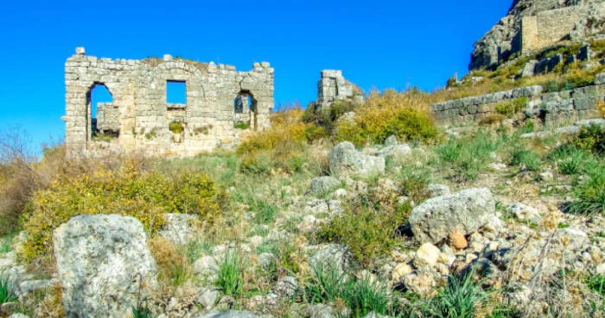 Sillyon ancient city, near where the tomb of Menodora has been found
