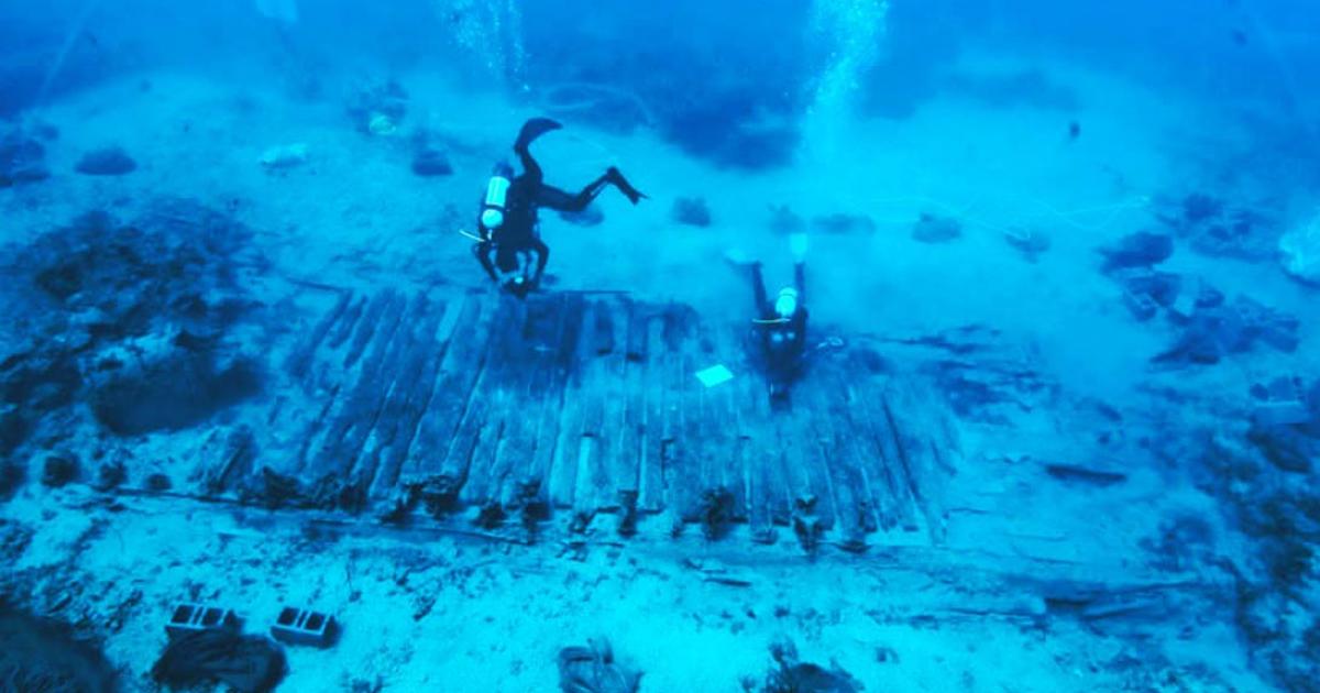 Marine research and excavation in the area of the Mentor shipwreck