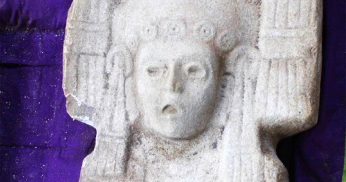 Mexican Farmers Unearth Ancient Statue of Elite Mesoamerican Woman