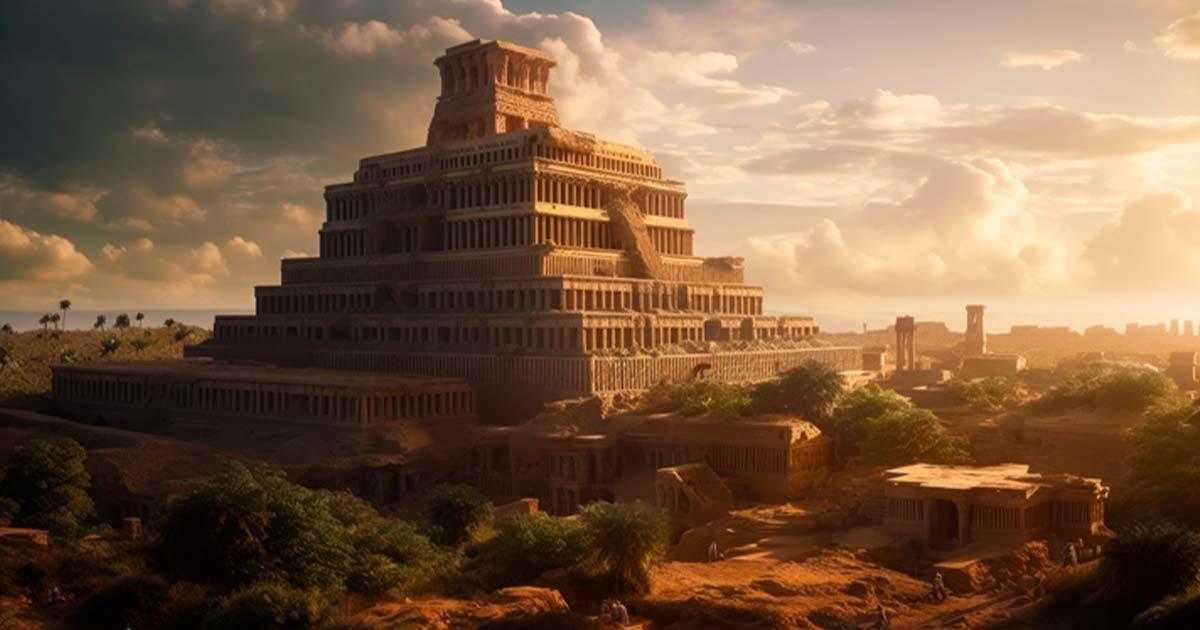 Representational image of a ziggurat tower structure in ancient Mesopotamia. Source: top images / Adobe Stock