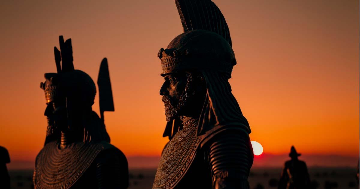 The Mesopotamian military represented here used weapons of war to achieve great success. Source: WILD HARE/Adobe Stock