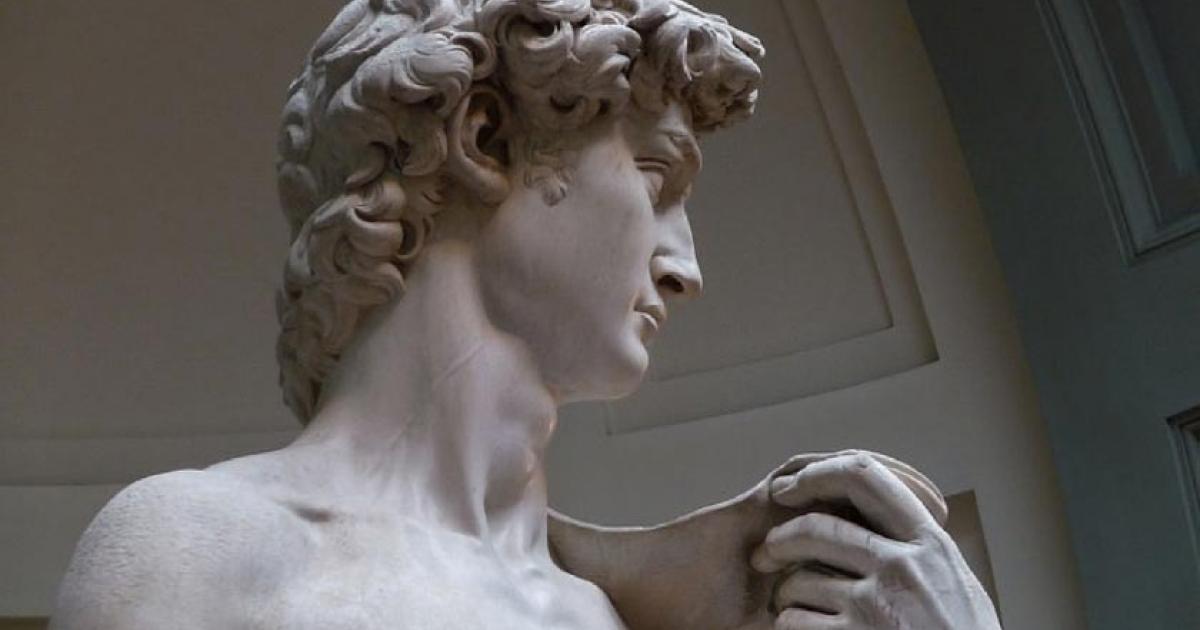 Photo of Michelangelo’s David showing the jugular vein in his neck distended. Source: Jörg Bittner Unna / CC BY 3.0