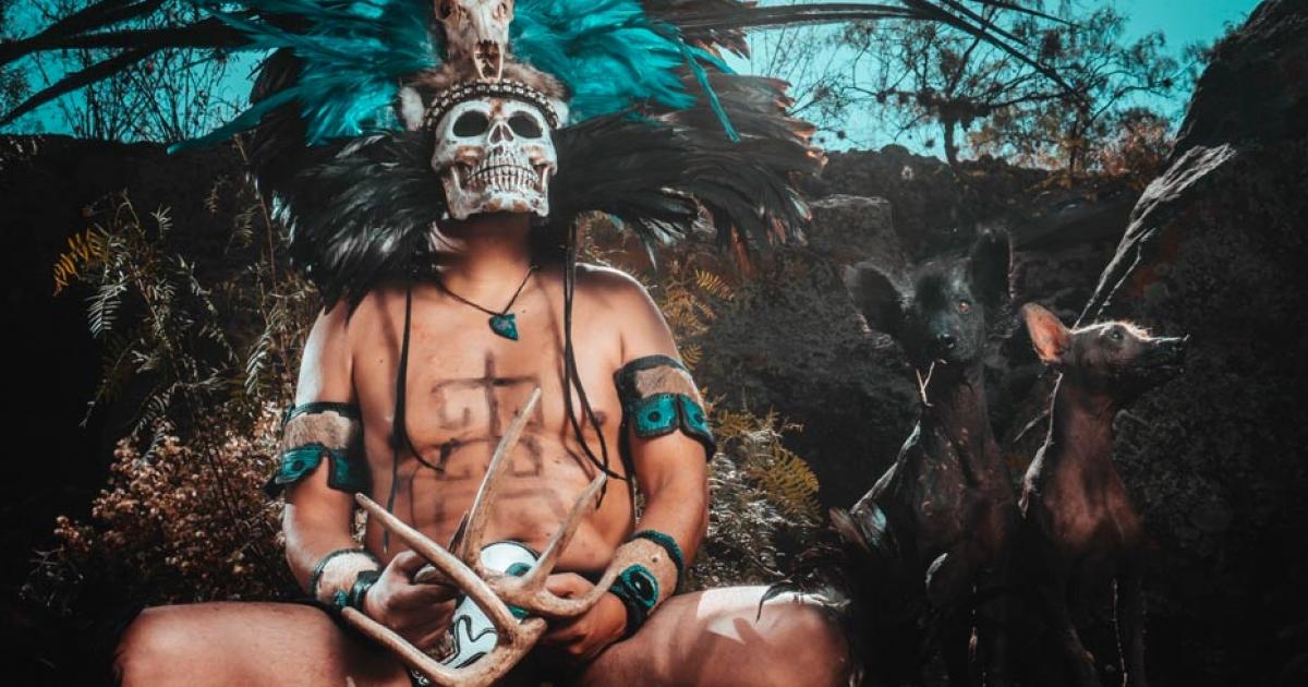 Aztec god of the underworld Mictlantecuhtli 