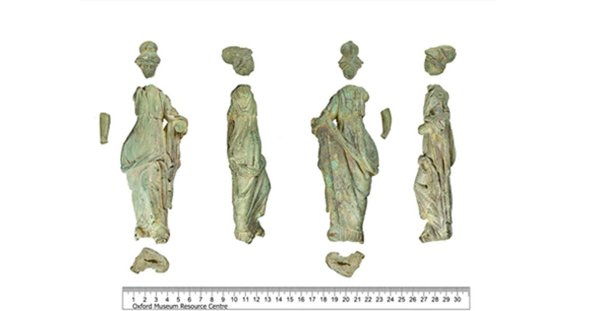 Roman statue Minerva statue found in Oxfordshire. 