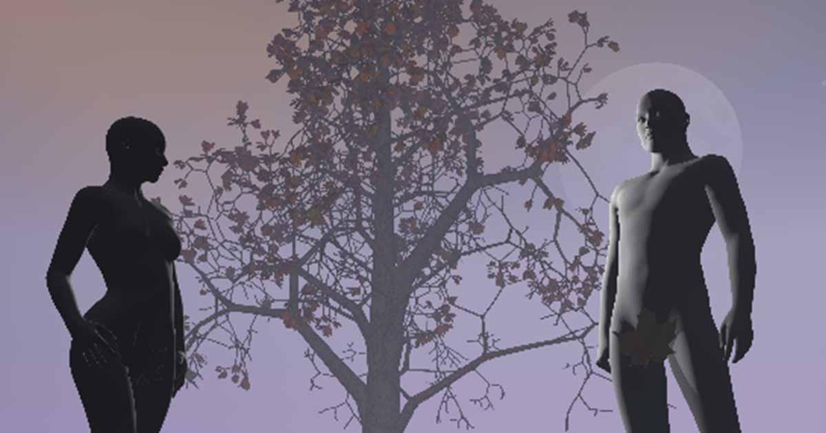 Adam and Eve illustration.  Source: Mariephotos/Adobe Stock