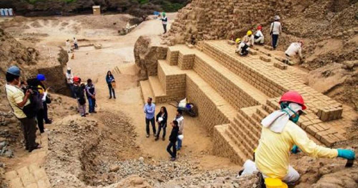 1500-year-old construction at Limon archaeological site, Peru