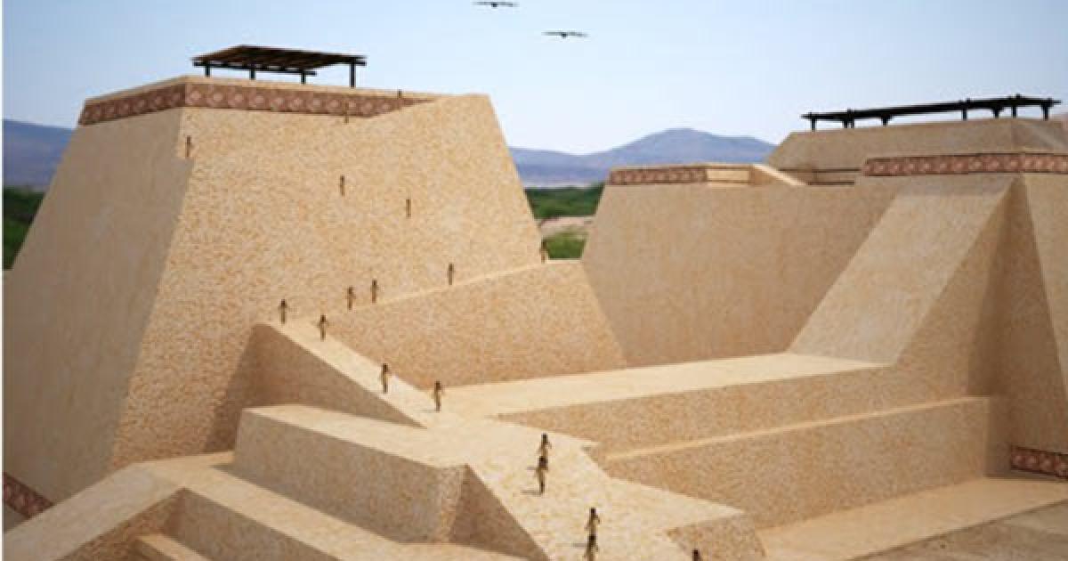 The Mochican tomb complex of Huaca Rajada in Peru