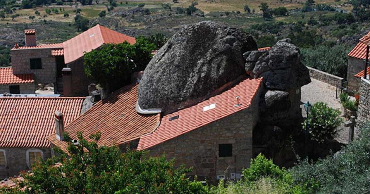 Inbuilt rock house of Monsanto, Portugal.