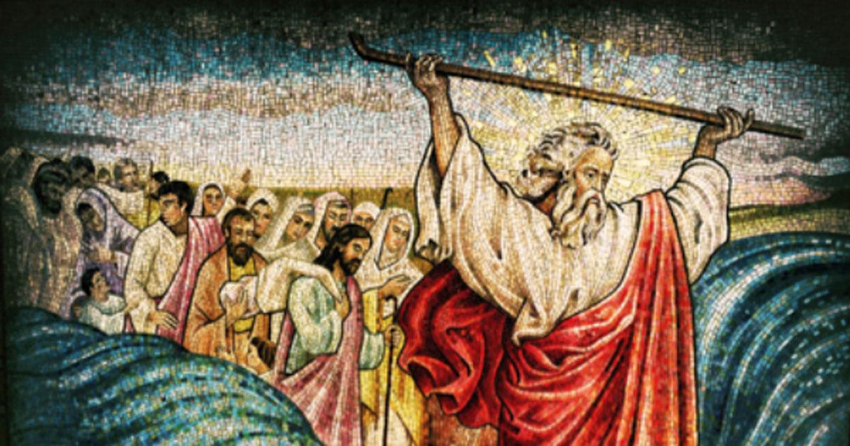 Moses crossing the Red Sea. Source: Davy Cheng / Adobe Stock.