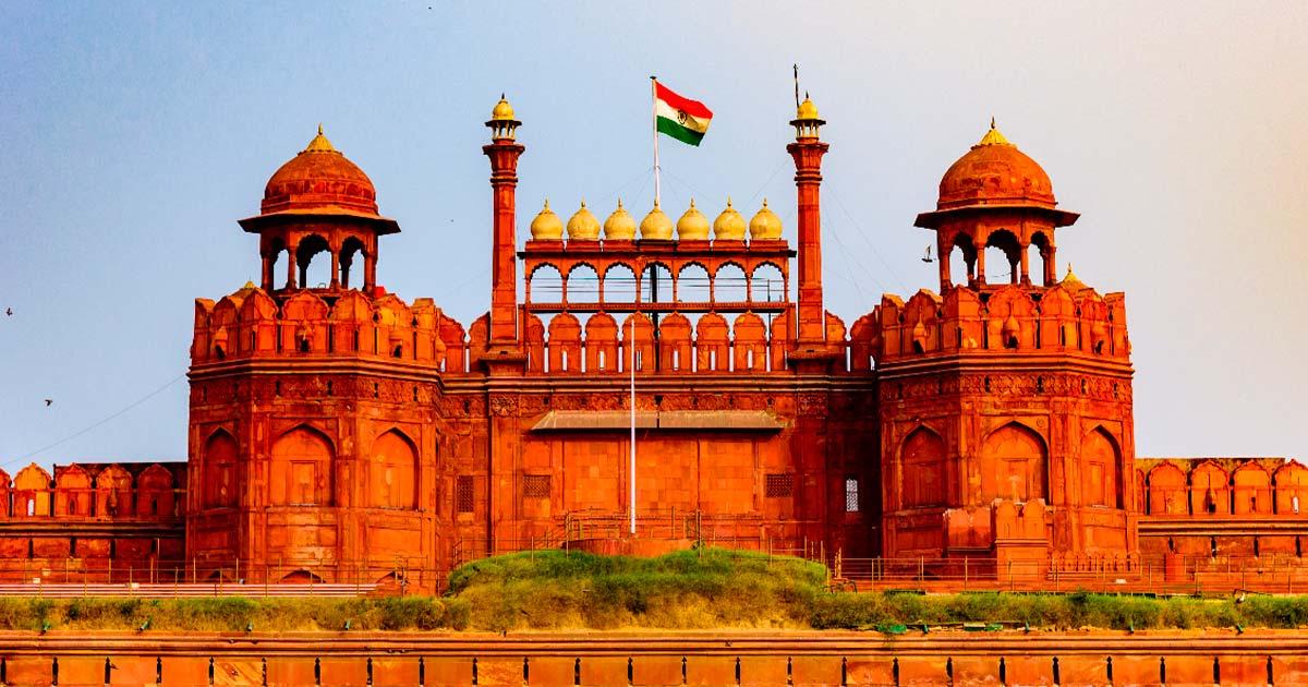 Red Fort is a historic fort and UNESCO World Heritage Site at Delhi, which served as the residence of the Mughal Empire. Source: anjali04/Adobe Stock