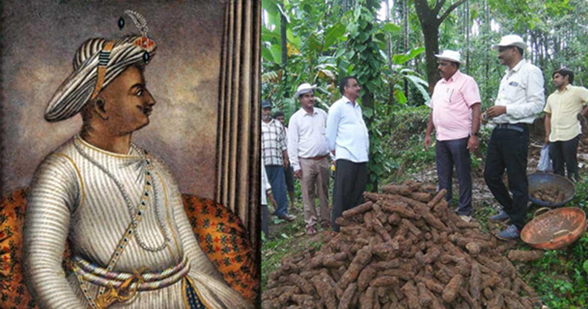 Portrait of Tipu Sultan once owned by Richard Colley Wellsley, now in the care of the British Library. (Public Domain) The rusty Mysorean rockets which were recently unearthed near a fort in the Shimoga district of Karnataka state in southern India. (Karnataka Archaeology Department)
