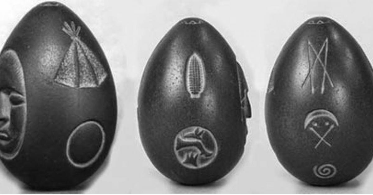 The three faces of the Lake Winnipesaukee Mystery Stone, New Hampshire, USA