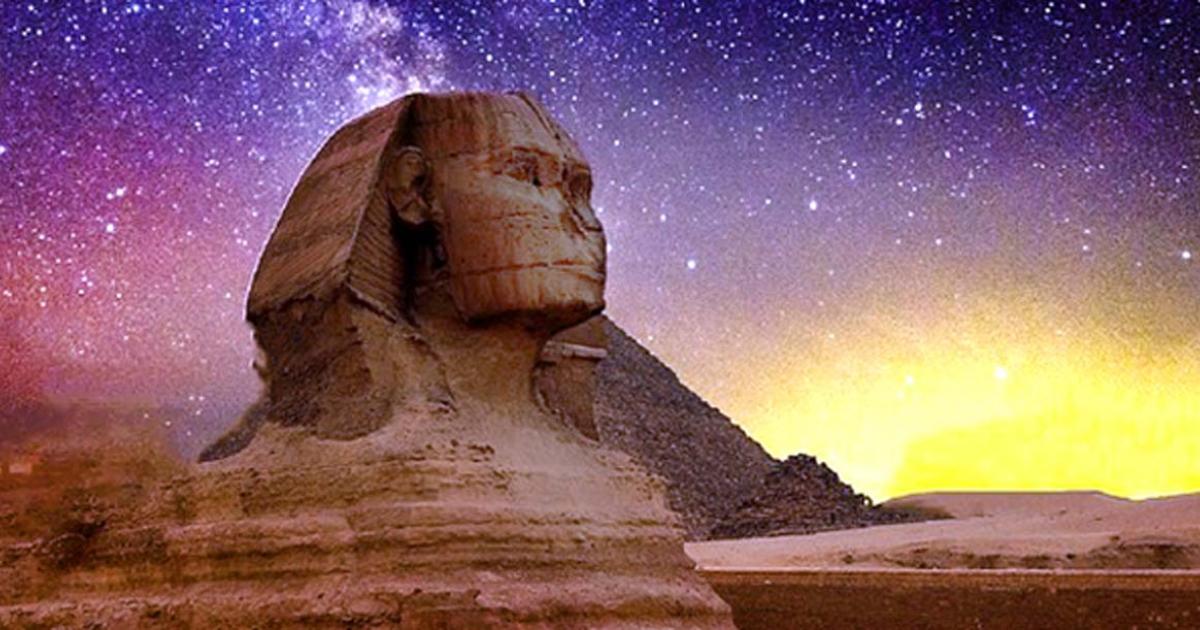 The ancient and mysterious Sphinx, Giza, Egypt.