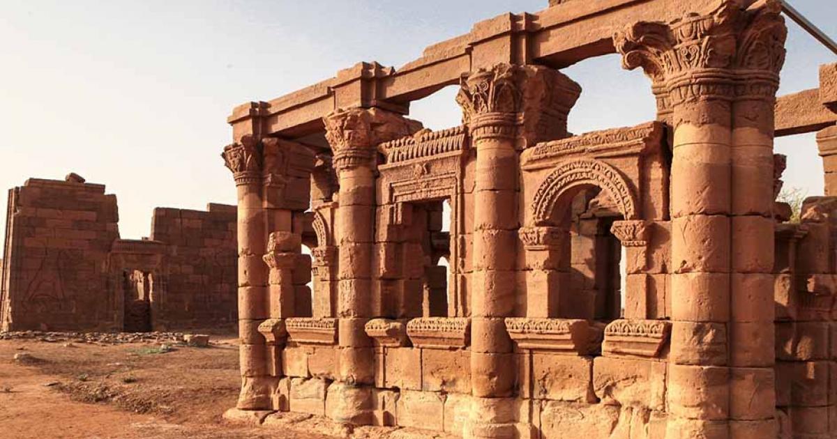 Roman Kiosk and Apedamak (lion god) temple in Naqa, Nubia Sudan. Source: YiannisMantas/Adobe Stock