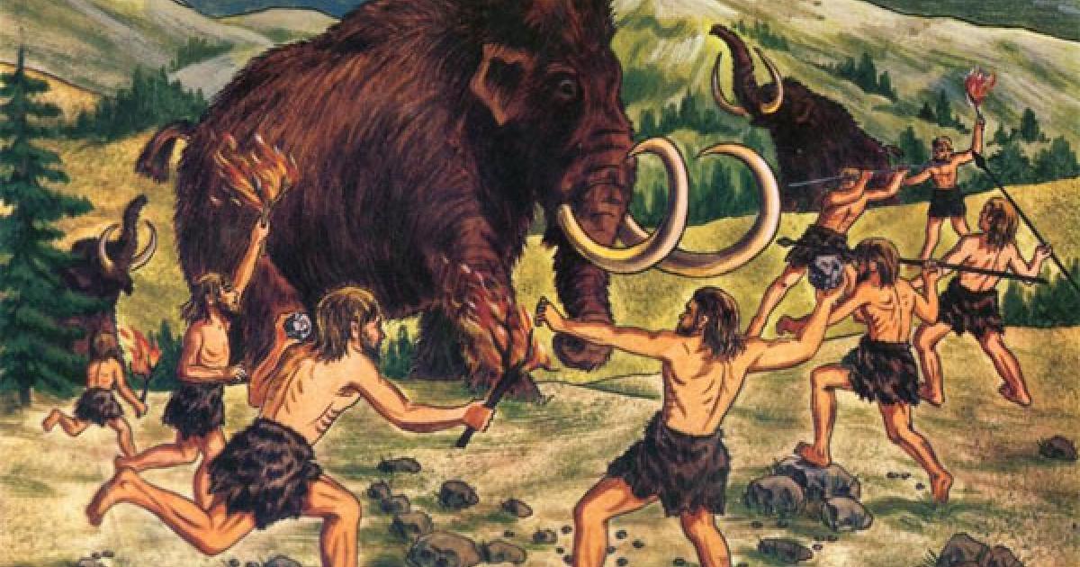 Neanderthals would drive mammoth off the edge of cliffs