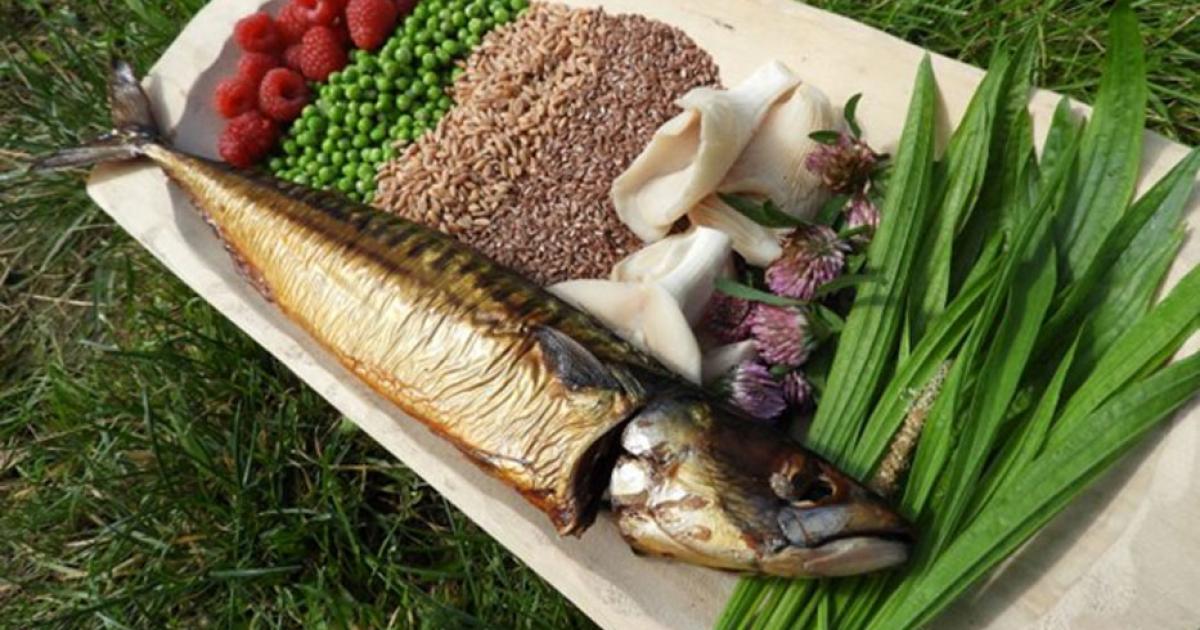 A selection of possible food in a Neolithic diet in the Iron Gates region, where people were still more reliant on aquatic resources. 