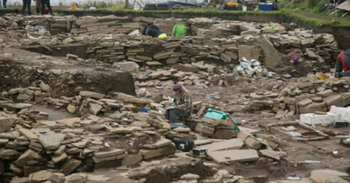 Excavations at the Ness of Brodgar. Source: Ruth_W / CC BY-SA 2.0.