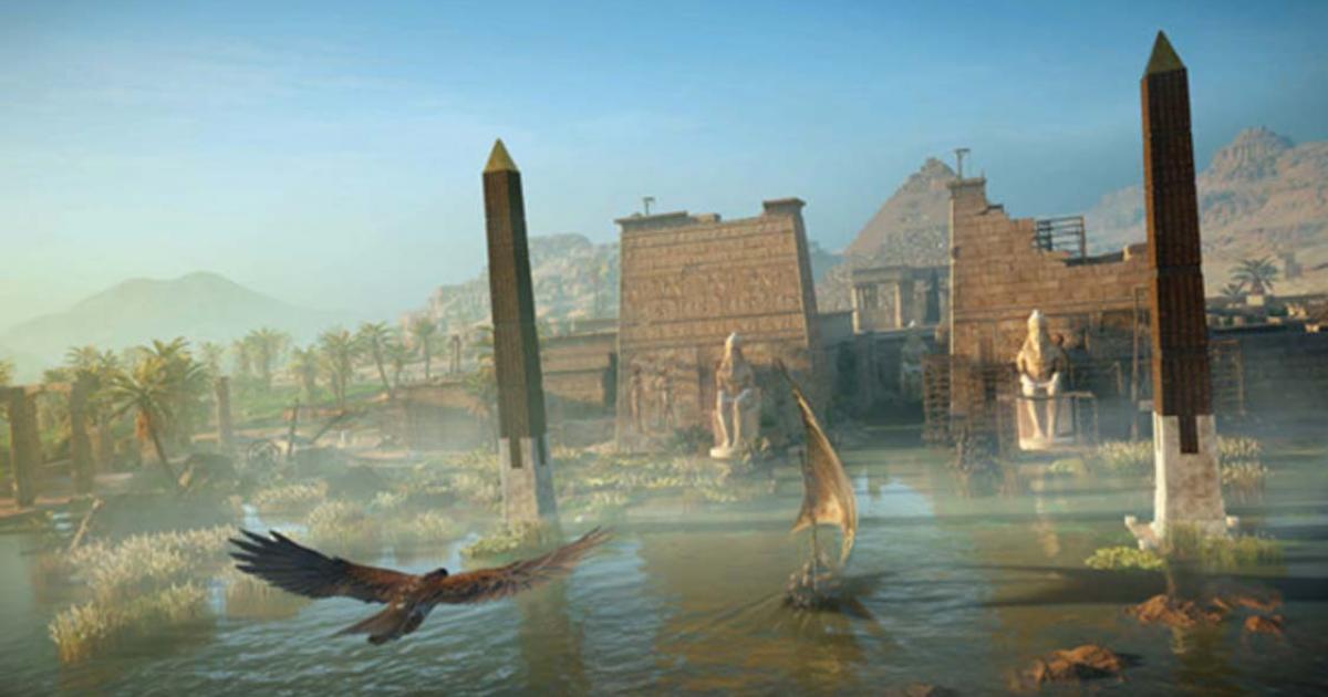 A scene from the new Assassin’s Creed, called ‘Origins’. 