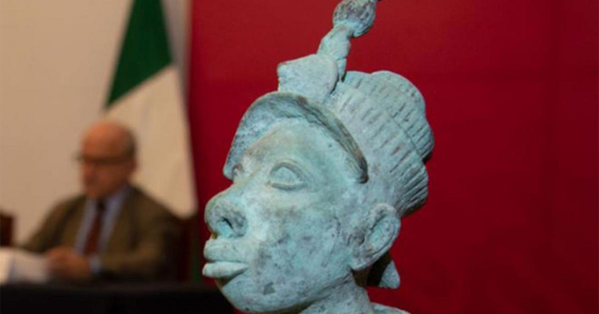 Statue was reportedly illegally smuggled to Mexico.  Source: INAH