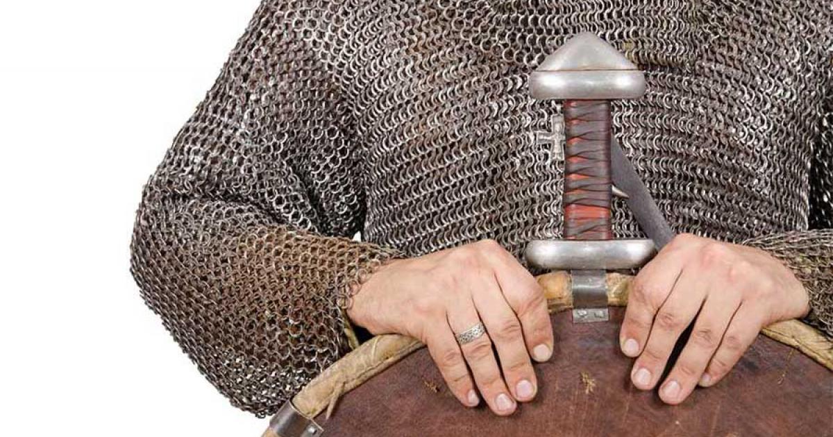 A chainmail vest or hauberk was discovered by chance in Longford, Ireland.  Source: sytilin / Adobe Stock