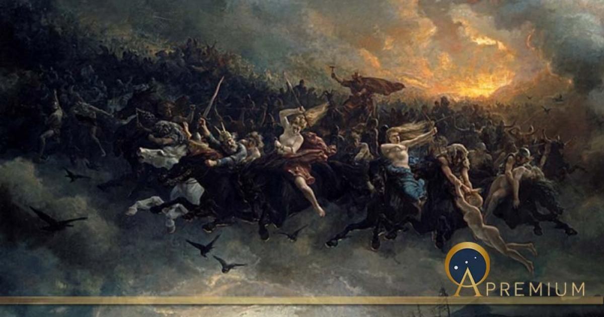 The Wild Hunt of Odin by Peter Nicolai Arbo (1872)(Public Domain)