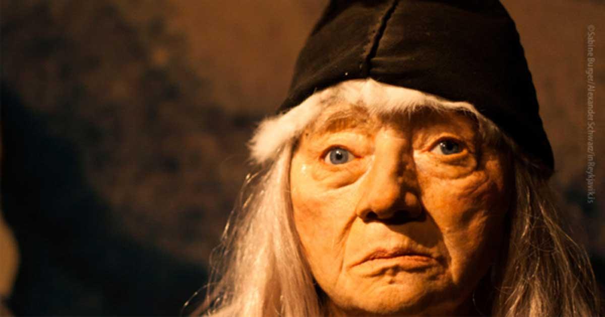 Thorbjörg Lítilvölva from the Saga of Erik he Red displayed in the Saga Museum in Reykjavik.