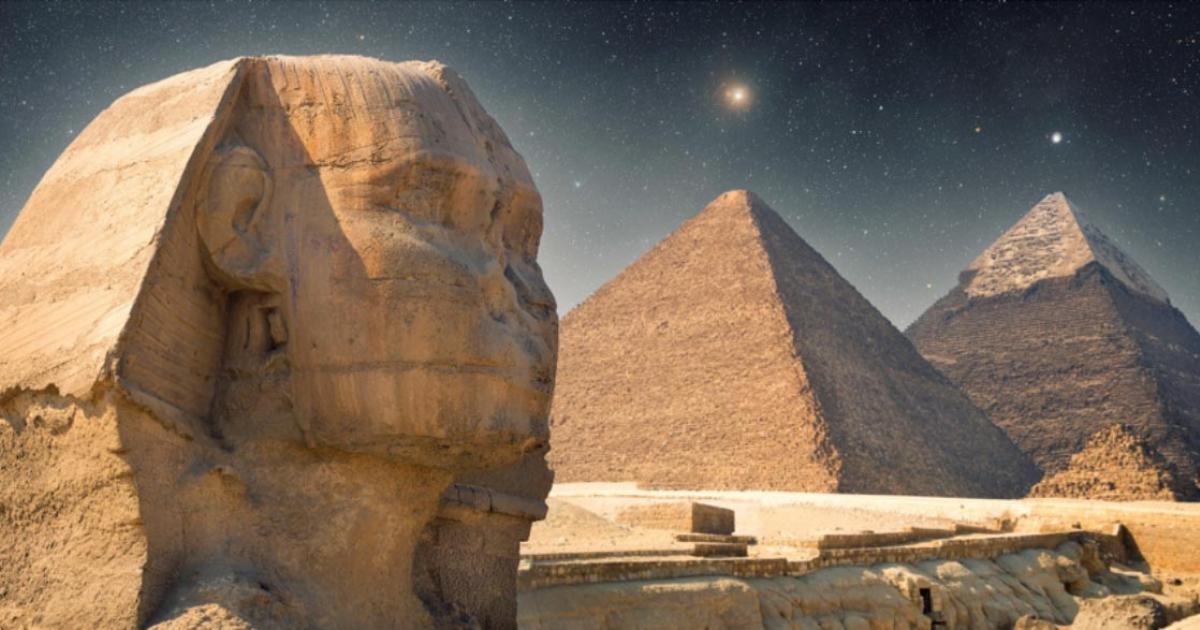 Pole starts used to align the pyramids at Giza.          Source: Aliaksei / Adobe Stock