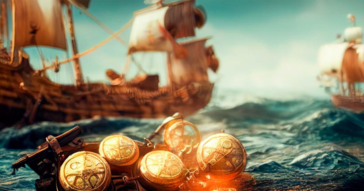 Representation of Nuestra Señora de Atocha galleon generated by AI.	Source: FrankBoston/Adobe Stock