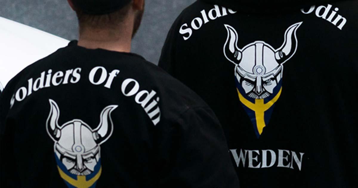 Soldiers of Odin in Stockholm 2016. 
