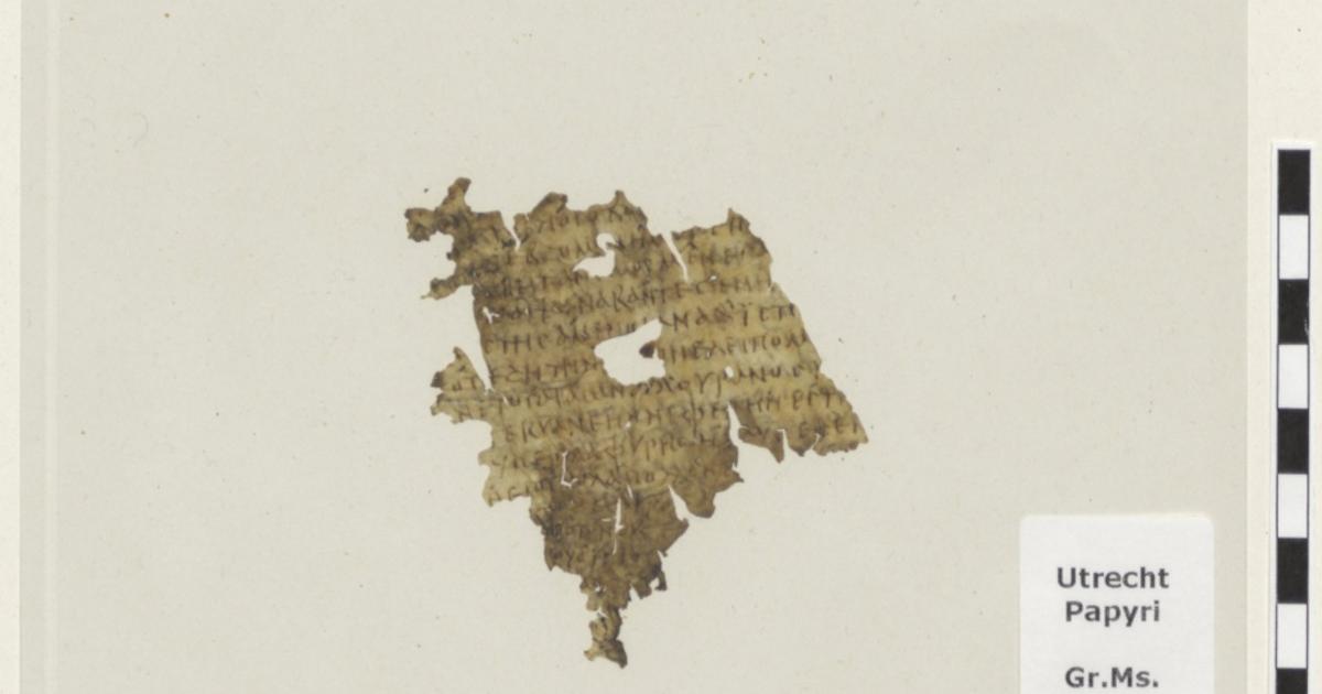 Utrecht University’s parchment fragment of Homer’s Odyssey