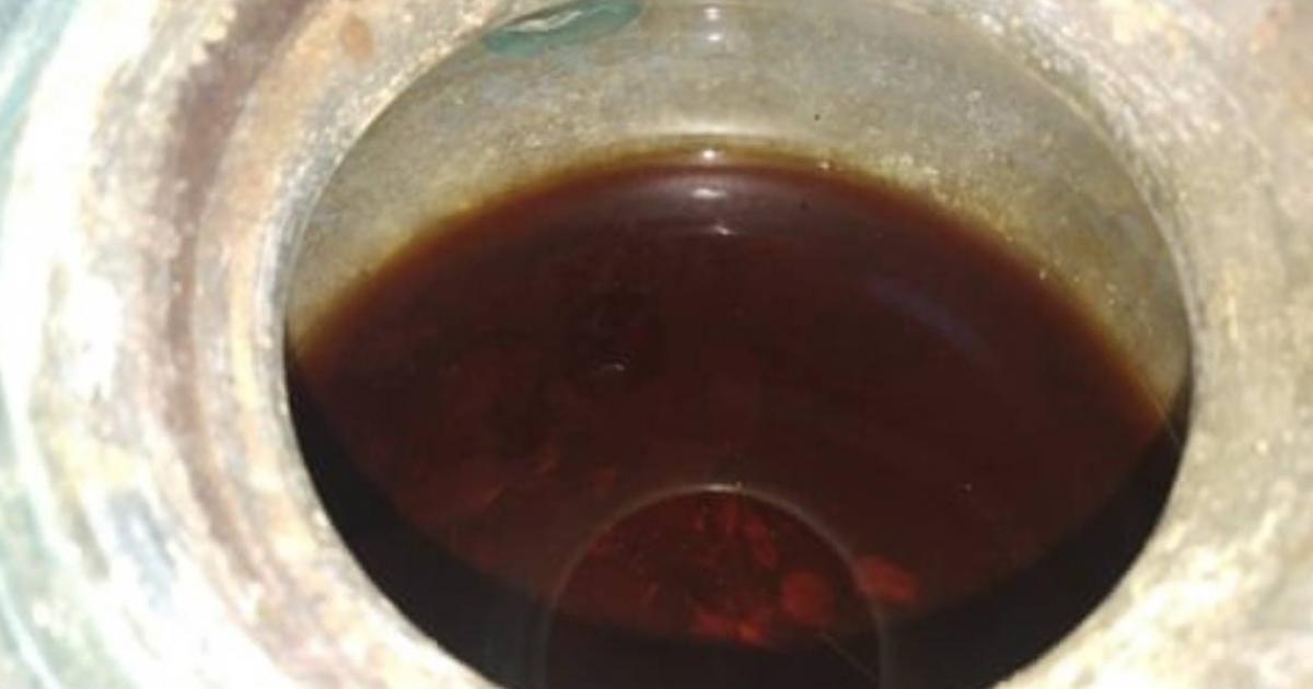Top view of the world’s oldest liquid wine