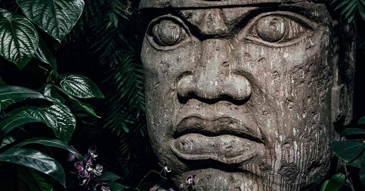 Olmec stone head. Source: marmoset / Adobe Stock.