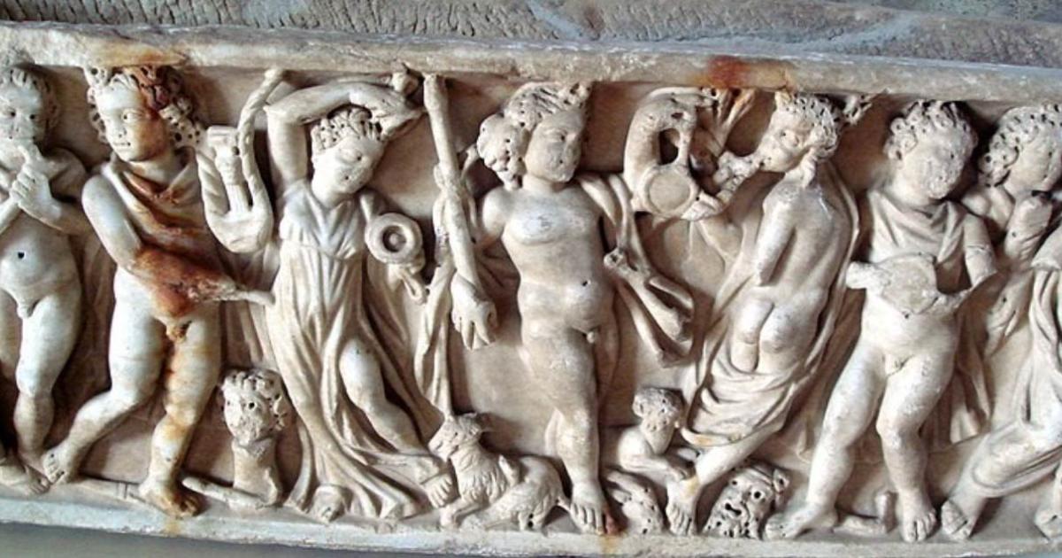 A second-century Roman sarcophagus shows the mythology and symbolism of the Orphic and Dionysiac Mystery schools.